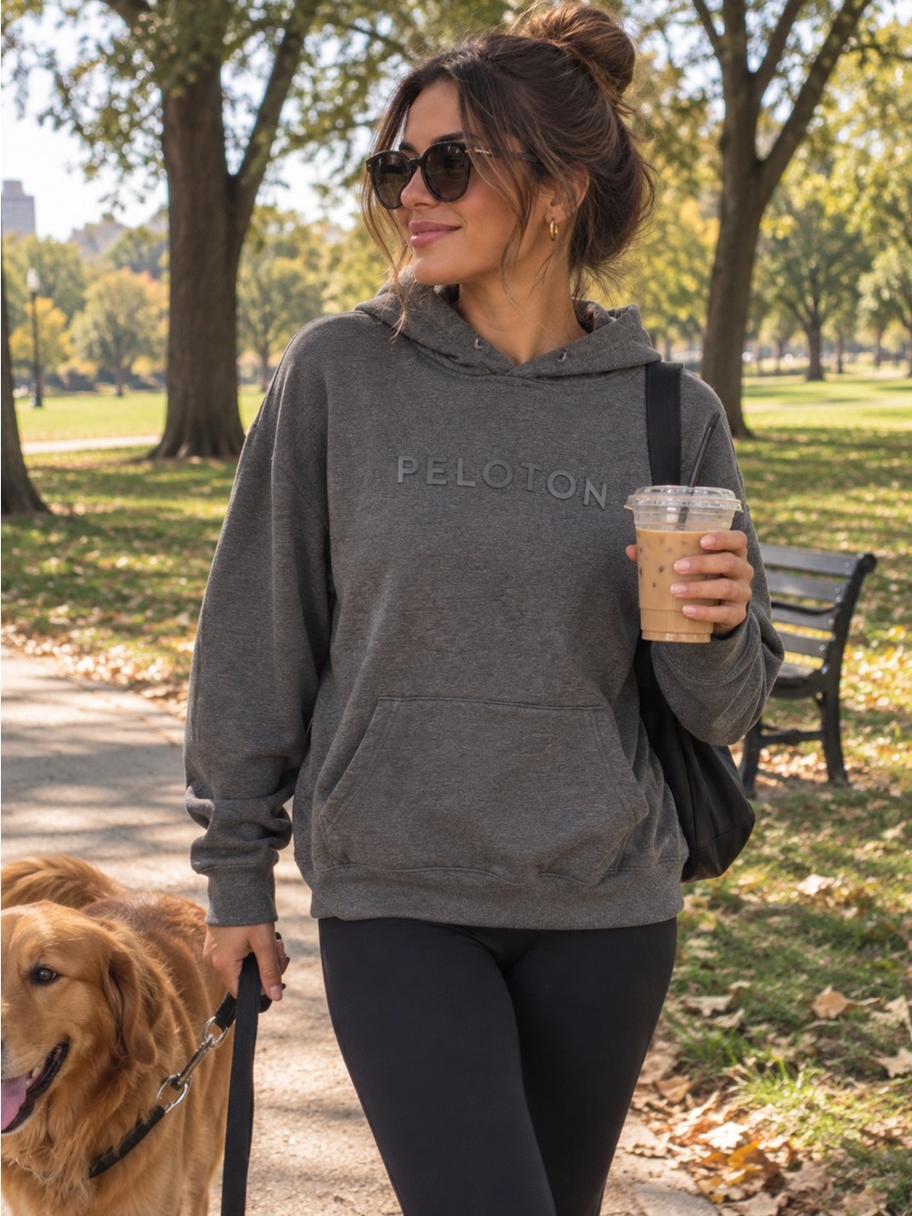 Peloton Women's Hooded Sweatshirt - Charcoal Gray